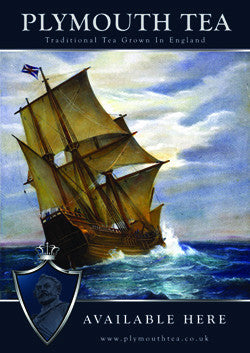A3 Plymouth Tea Poster of Ship