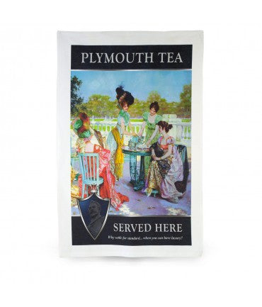 Plymouth Tea Tea Towel with Ladies